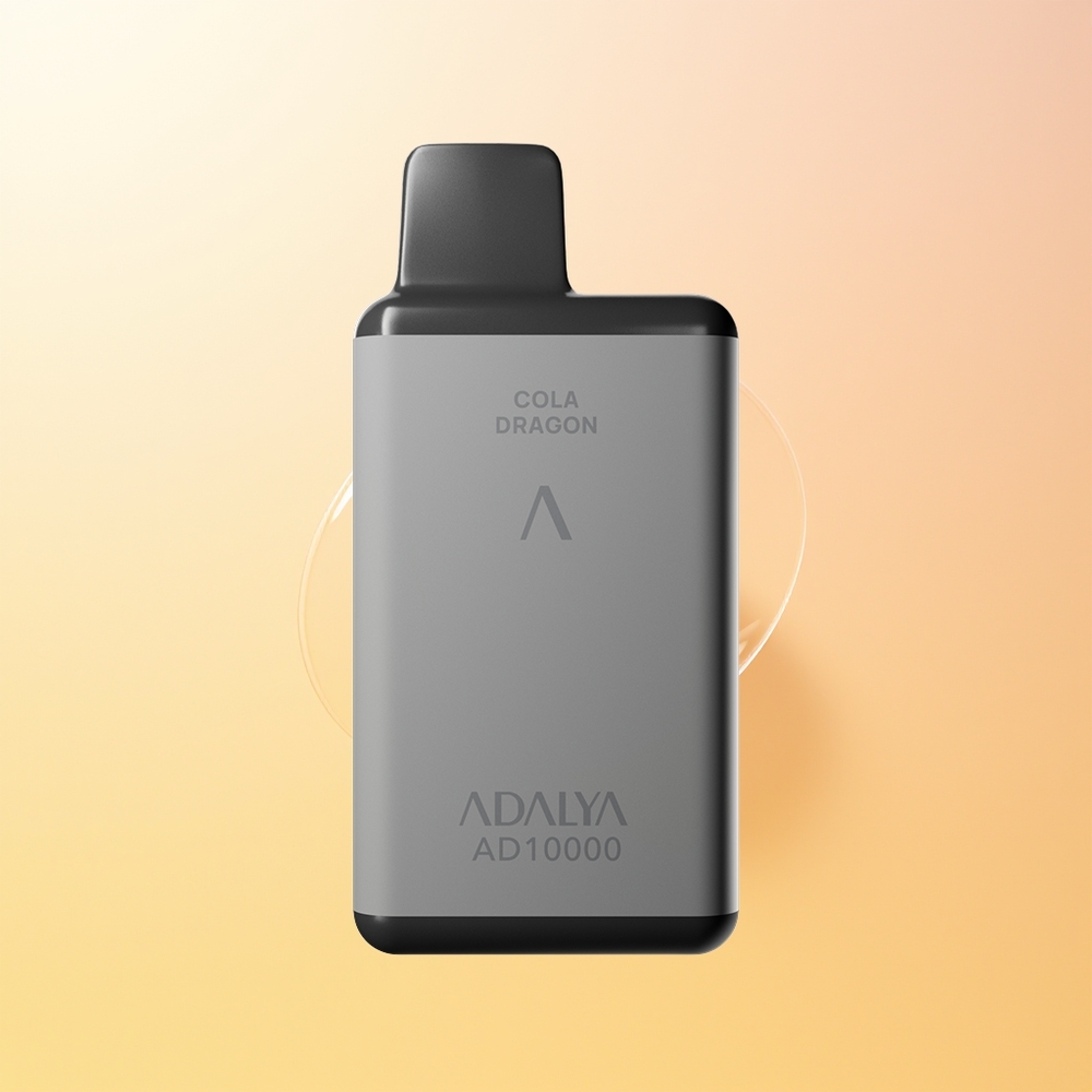 Adalya AD 10000 Puffs Finland Tukku Cola Lohikäärme Space Gray USB-C