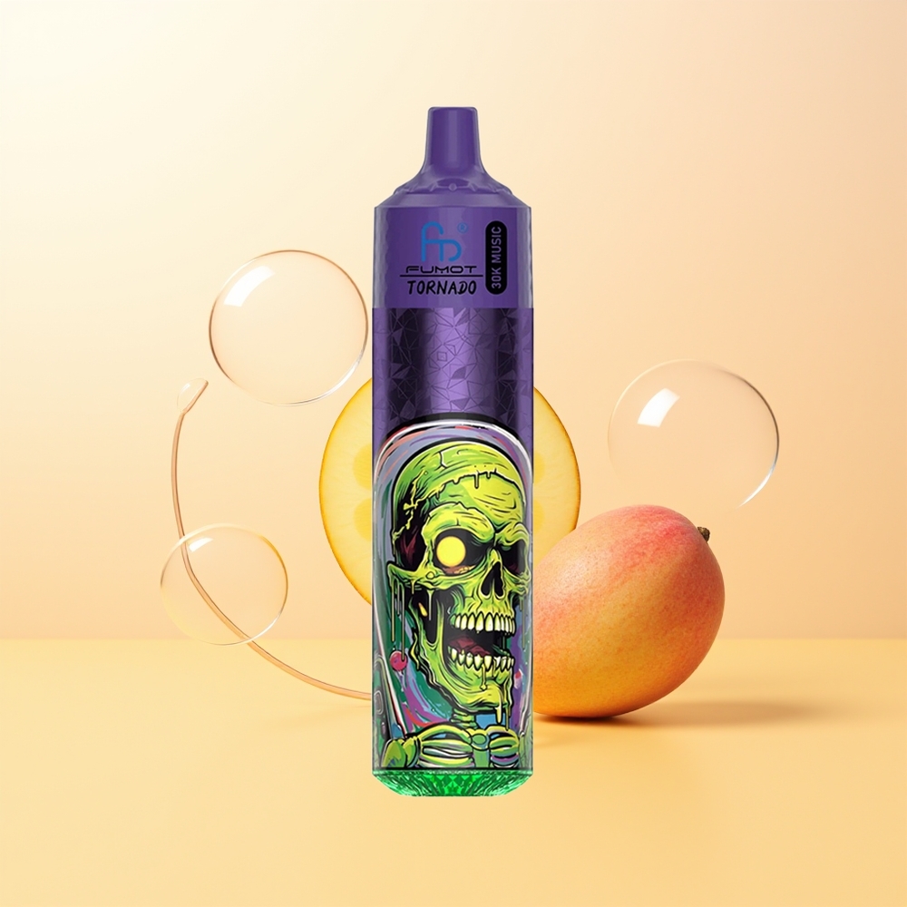 Fumot RandM Tornado 30000 Puffia Suomi Tukku Persikka Mango Ananas 30mL 2/5 600mAh LED