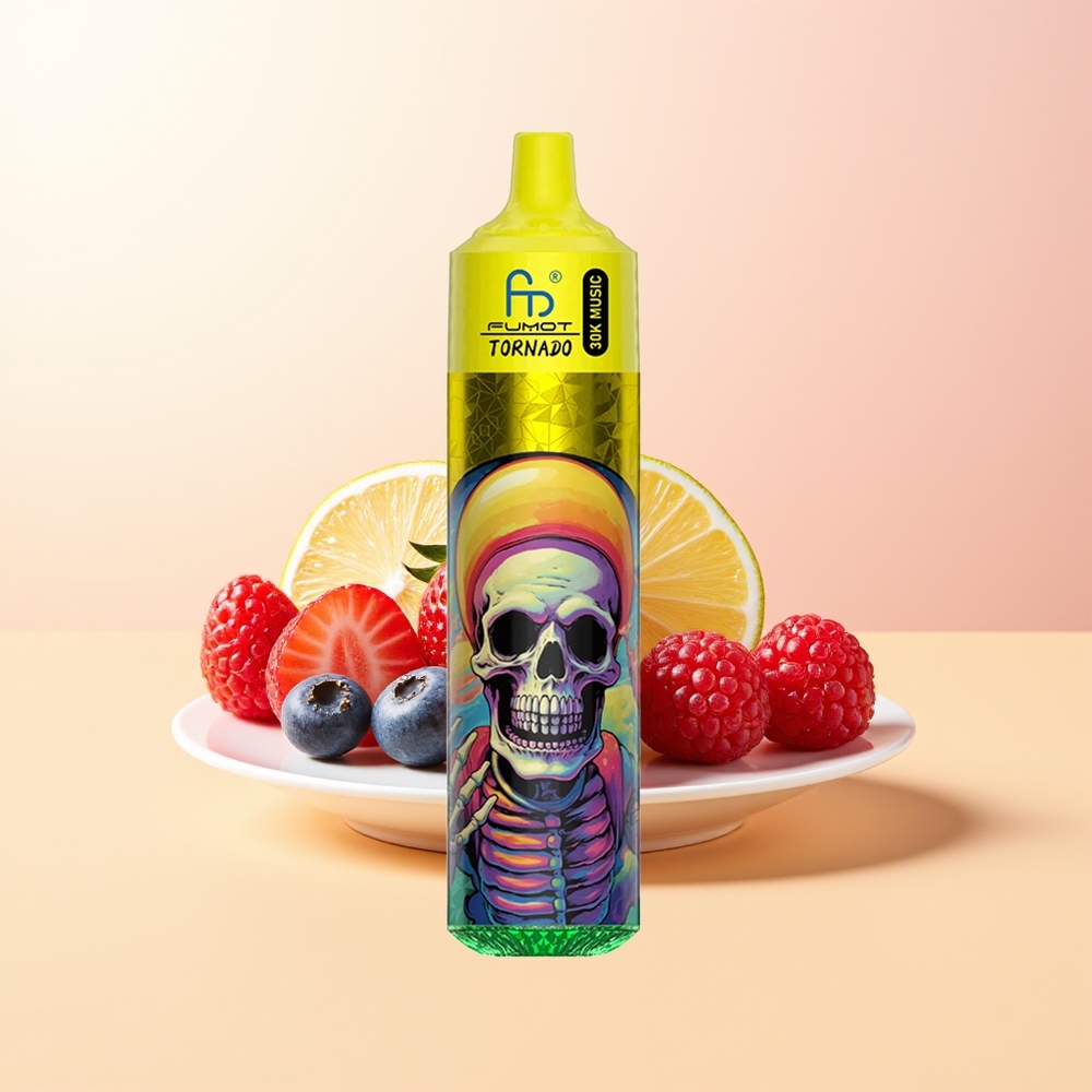 Fumot RandM Tornado 30000 Puffs Finland Tukku Mansikka Mustikka Vadelma 30mL 2/5 600mAh LED