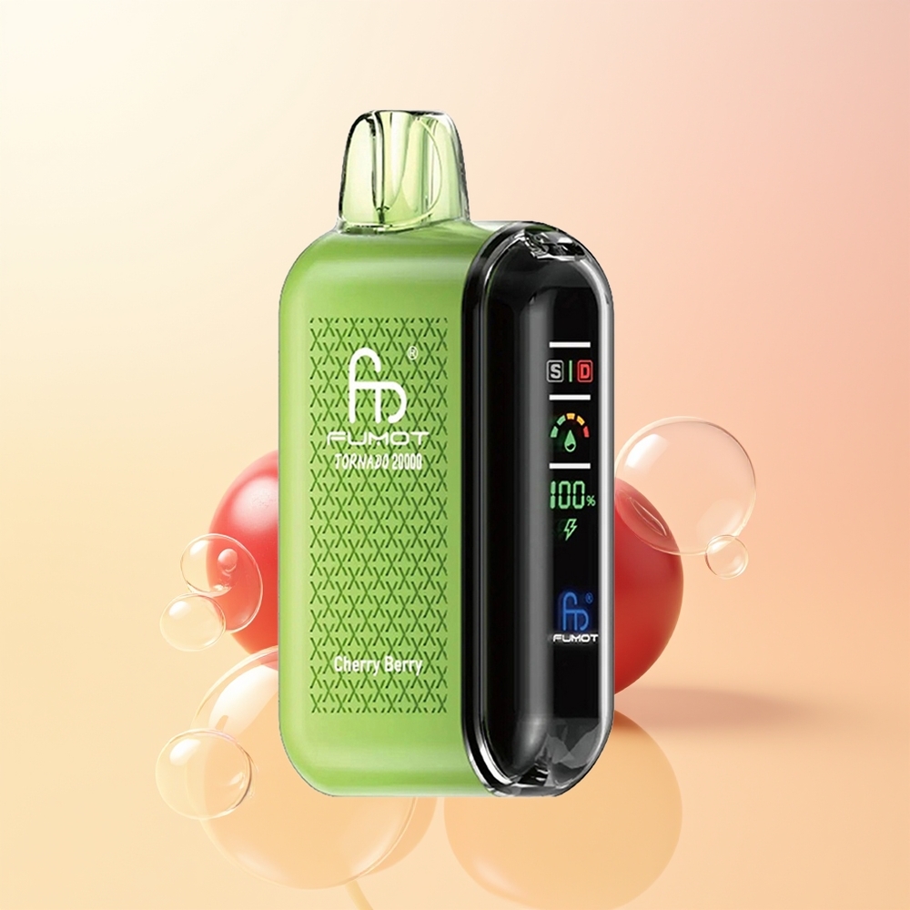 Fumot Tornado 20000 Puffs Finland Tukku Kirsikka-Marja Dual Mesh Coil 20ml 850mAh