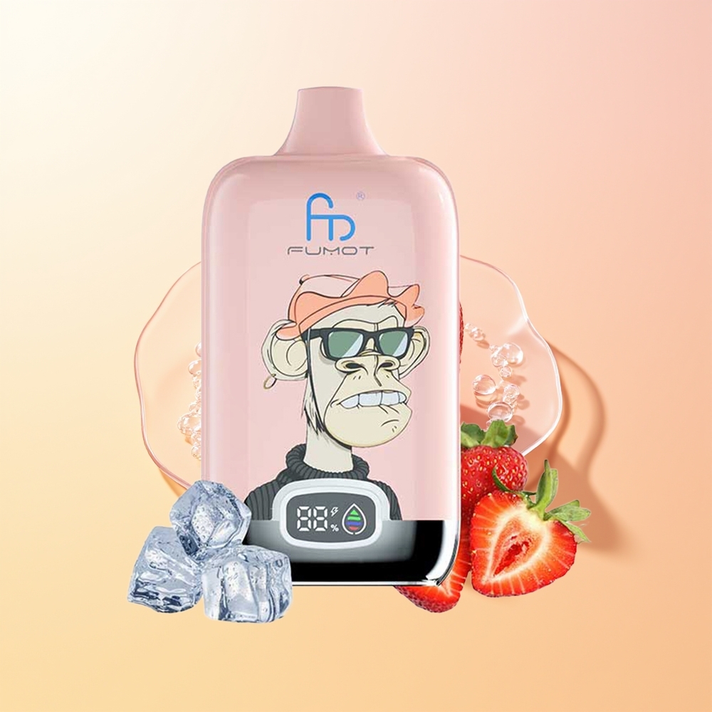 Fumot Tornado Digital Box 12000 Puffs Suomi Tukku Mansikkajää MTL Mesh Type-C 20ml