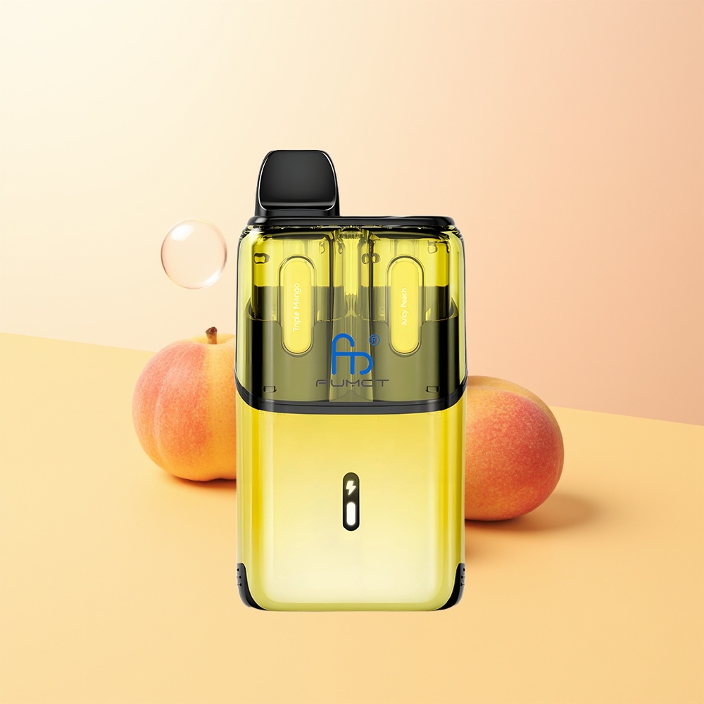 Fumot Ultra T32000 32000 Finland Tukku Kolmois Mango - Mehevä Persikka Mesh Coil Type-C 800mAh 24ml 20mg