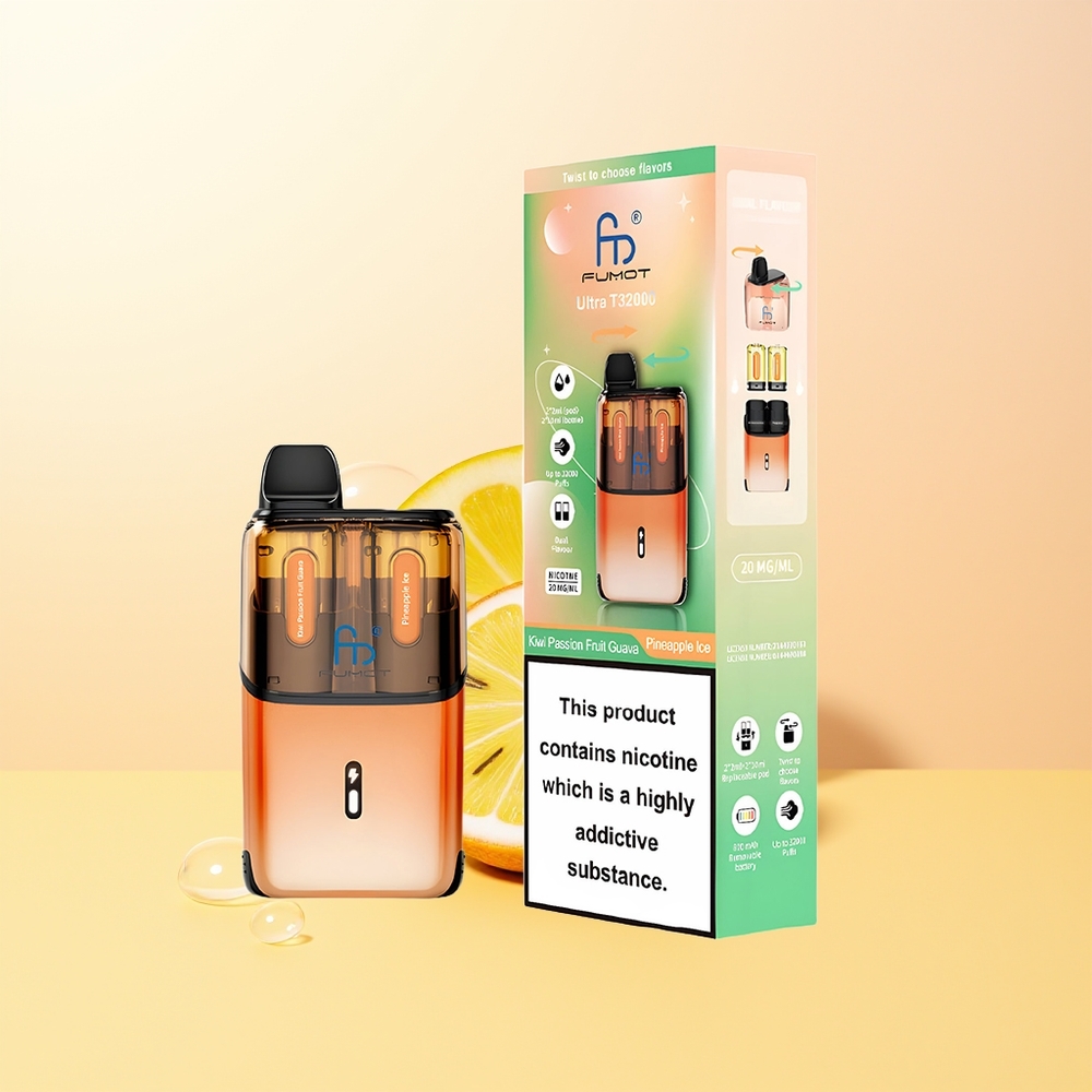 Fumot Ultra T32000 Suomi Tukku Kiivi Passiohedelmä Guava - Ananasjää 800mAh Type-C 24ml Mesh