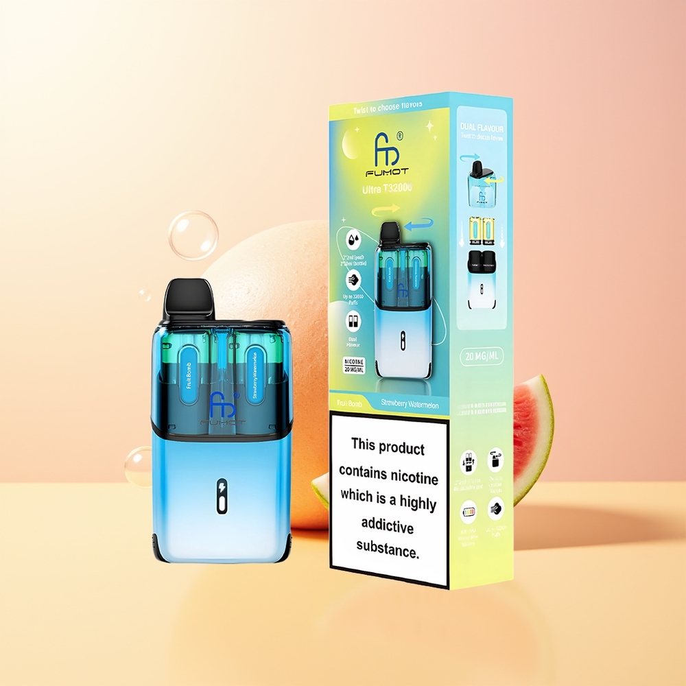 Fumot Ultra T32000 Suomi Tukku Mansikka-Vesimeloni Mesh 800mAh Type-C