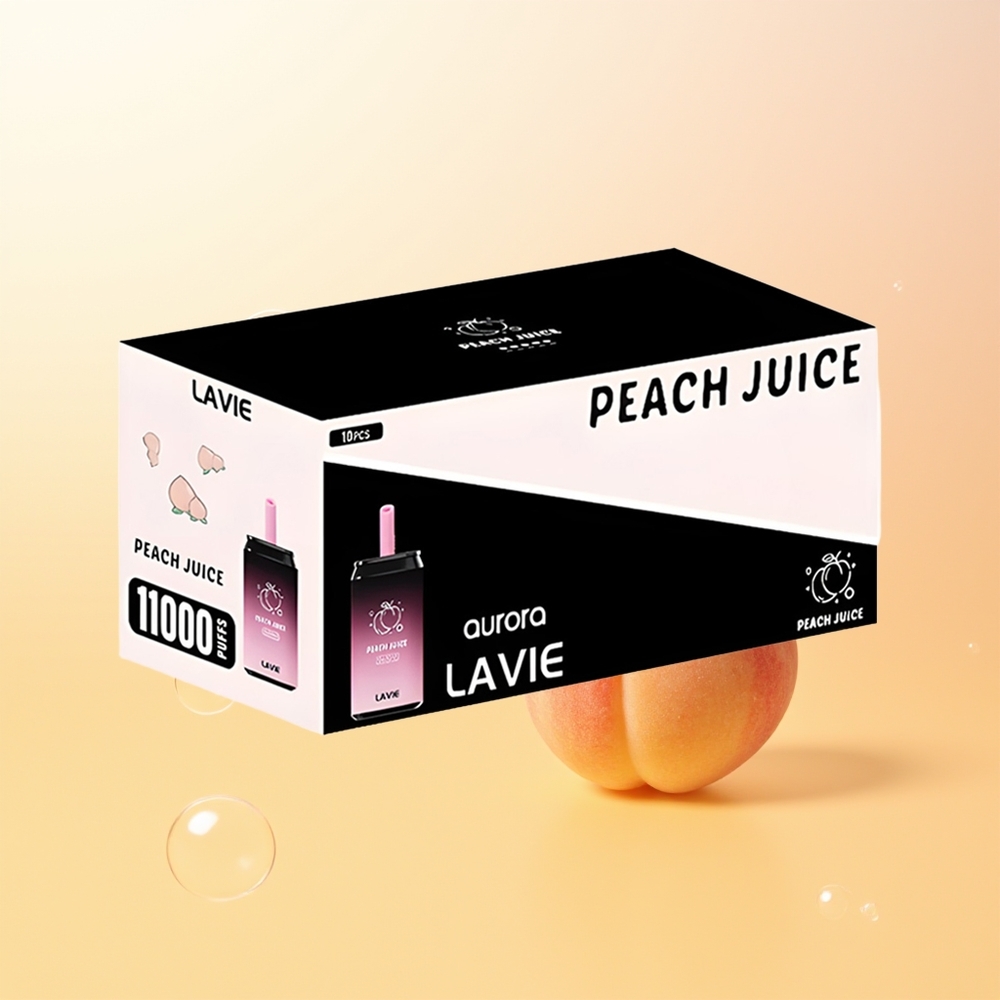 LAVIE Aurora 11000 Puffs Finland Tukku Persikka Mehu Type C Ladattava 22ML 650mAh