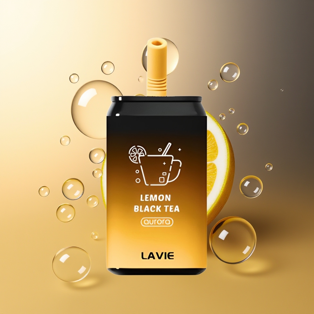 LAVIE Aurora 11000 Puffs Finland Tukku Sitruuna Musta Tee 650mAh Type-C