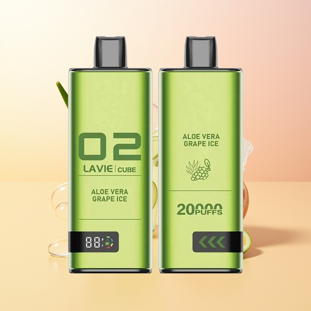 LAVIE Cube 20000 Suu Suomi Tukku Aloe Vera Viinijää Jää Type C 600mAh 28ML