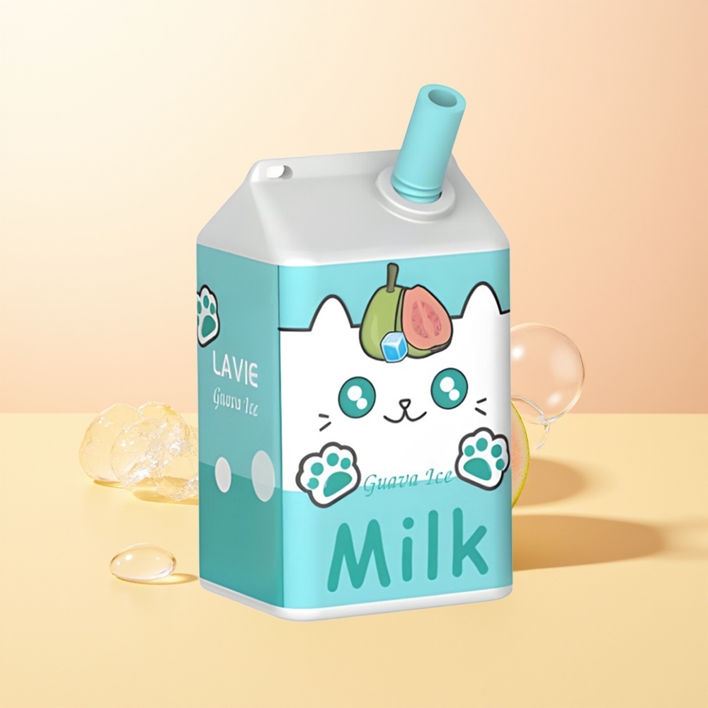 LAVIE Milk 7000 Finland Tukku Guava Jää 16ML 600mAh Type C Ladattava 0/2/5 Nikotiinia