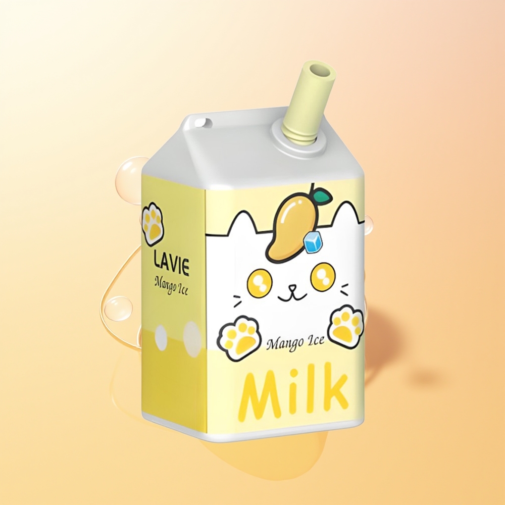 LAVIE Milk 7000 Puffs Finland Tukku Mango Jää 16ML 600mAh Type C Ladattava 0/2/5 Nikotiinia