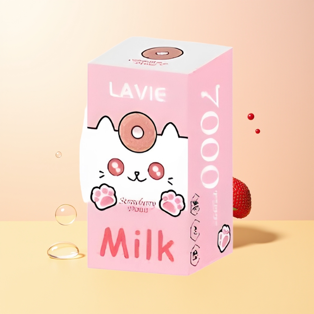 LAVIE Milk 7000 Puffs Finland Tukku Mansikka Donitsi 16ML Type C 600mAh