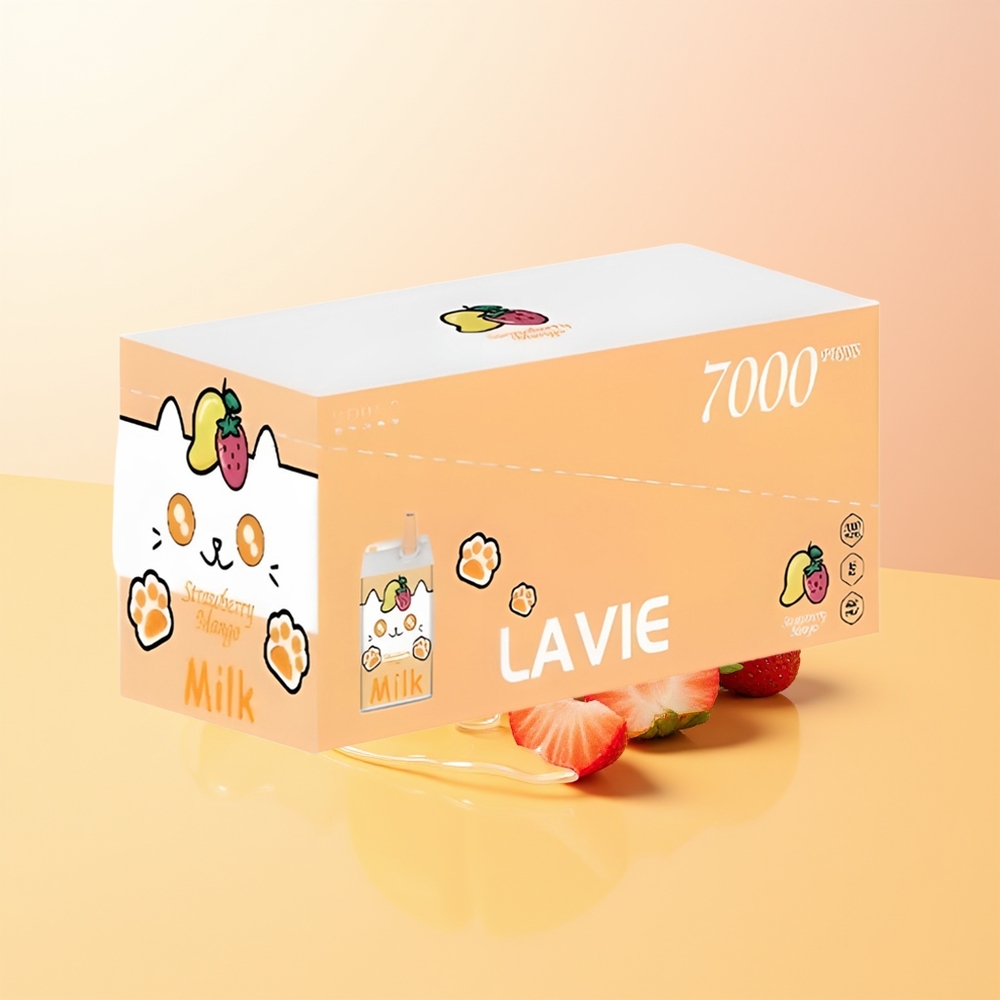 LAVIE Milk 7000 Puffs Finland Tukku Mansikka Mango 16ML Type C