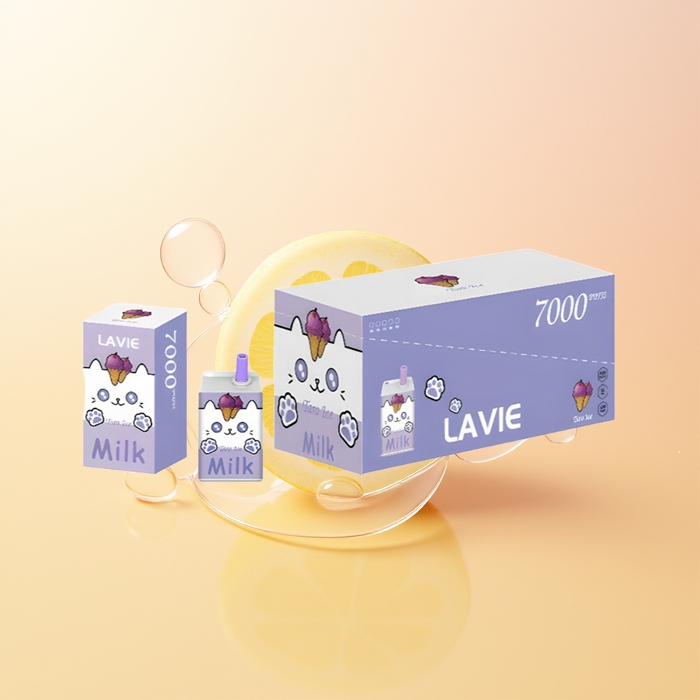 LAVIE Milk 7000 Puffs Finland Tukku Taro Jää 16ML 600mAh Type C Ladattava