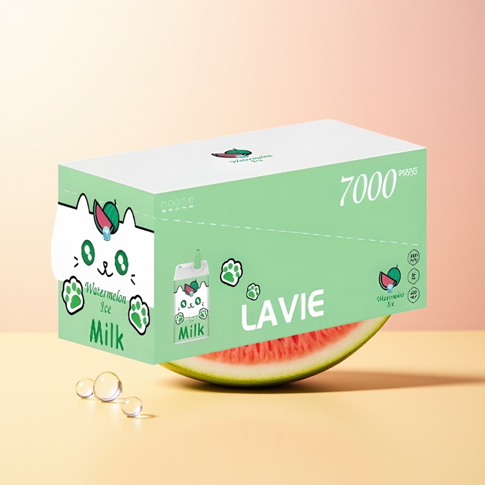 LAVIE Milk 7000 Puffs Finland Tukku Vesimeloni Jää 16ML 600mAh Type C Ladattava