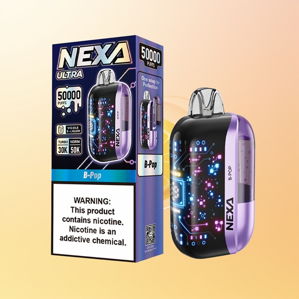 NEXA Ultra 50000 Puffs Finland Tukku 20ml 5 09ohm Dual Mesh Type-C B-Pop