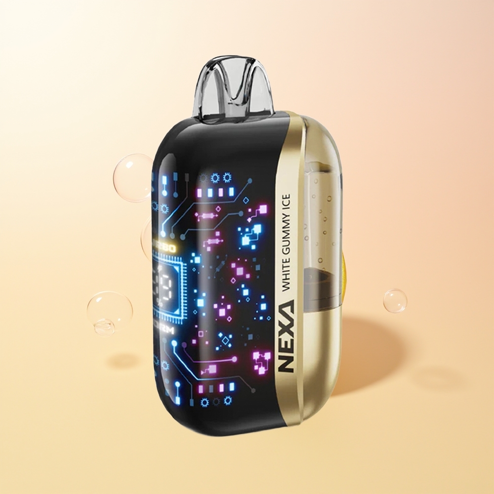 NEXA Ultra 50000 Puffs Finland Tukku Valkoinen Kumi Jää 20ml 800mAh 5 09ohm Dual Mesh 3d Kaareva Näyttö Type-c