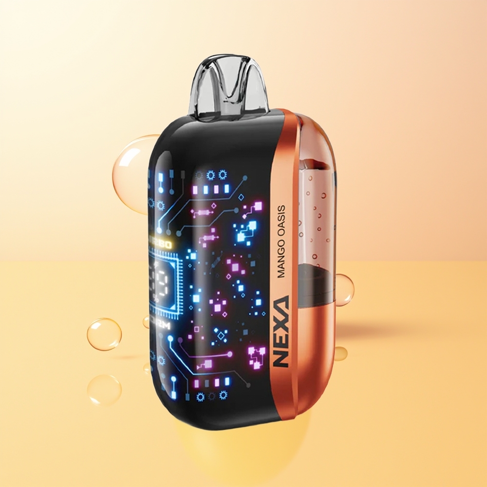 NEXA Ultra 50000 Suu Suomi Tukku Mango-Keidas 20ml 800mAh 5 09ohm Dual Mesh 3D Näyttö Type-C