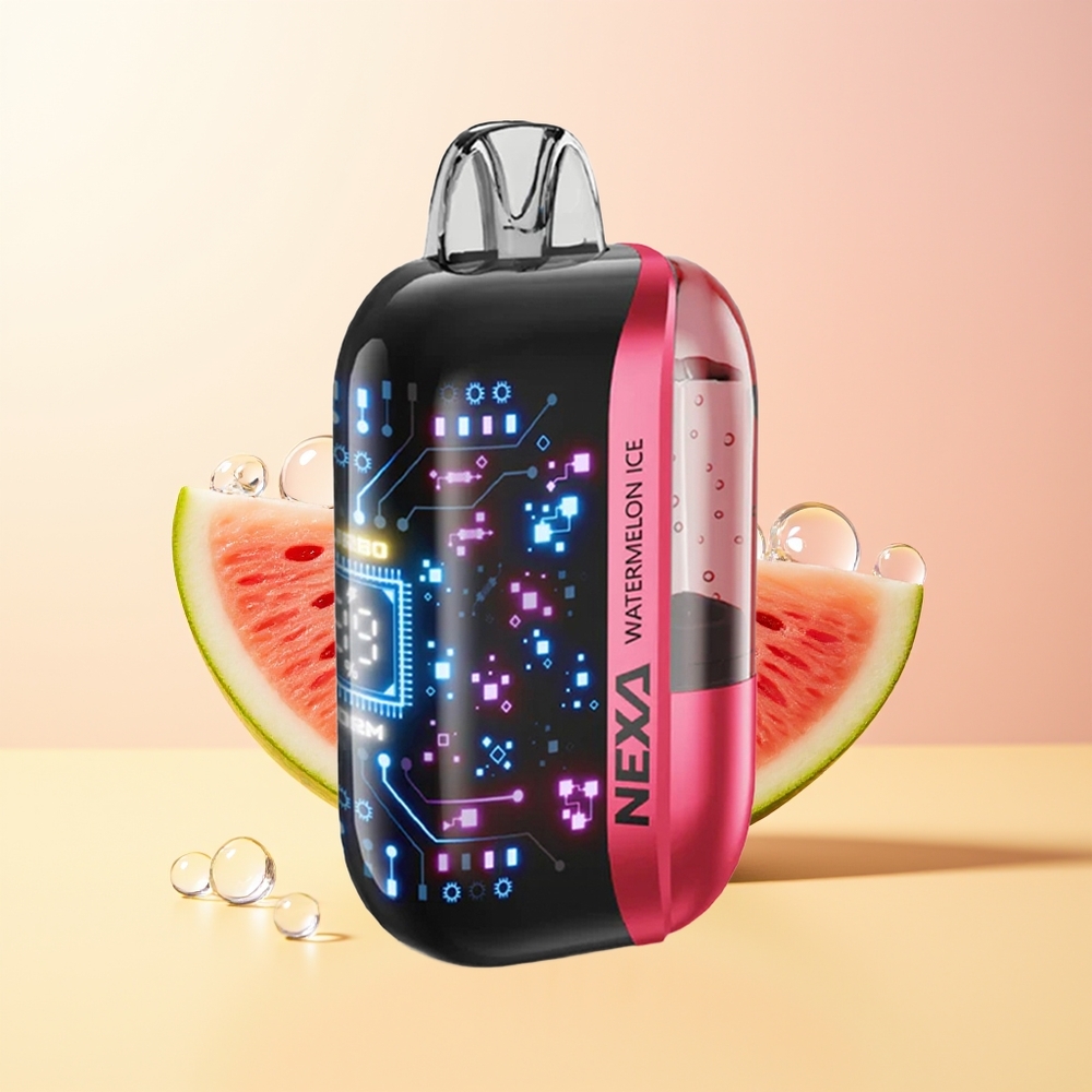 NEXA Ultra 50000 Suu Suomi Tukku Vesimeloni Jää 20ml 800mAh 5 09ohm Dual Mesh 3D Kaareva Näyttö Type-C
