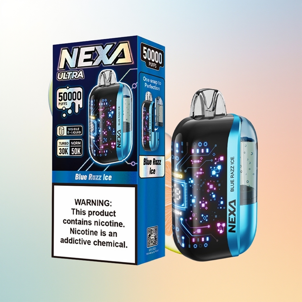 NEXA Ultra 50000 Tukkupuhallus Sininen Vadelma Jää
