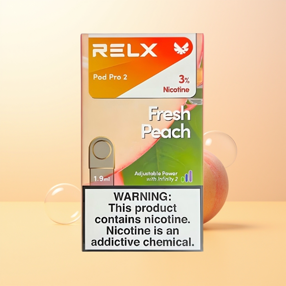 RELX Pod Pro 2 600 Suuta Finland Tukku Tuore Persikka 19ml 3 Jännitemuotoa