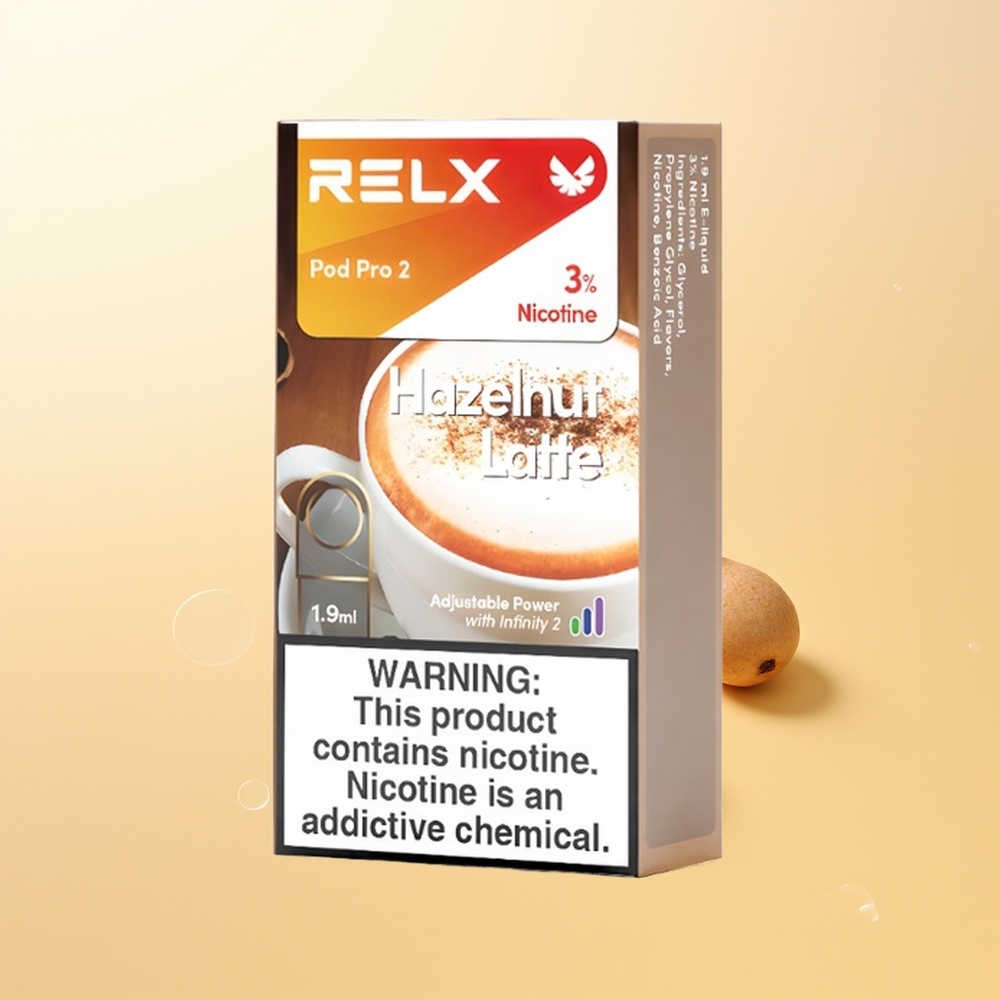 RELX Pod Pro 2 600 Tupakkayksikkö Suomi Tukku Pähkinä Latte 19ml 3 Jännitevaihtoehtoa