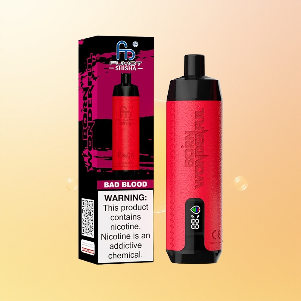 RandM Fumot Shisha 10000 Puffs Finland Tukku Huono Veri LED-Indikaattori 18ml 850mAh 06ohm Type-C 05 Nikotiini