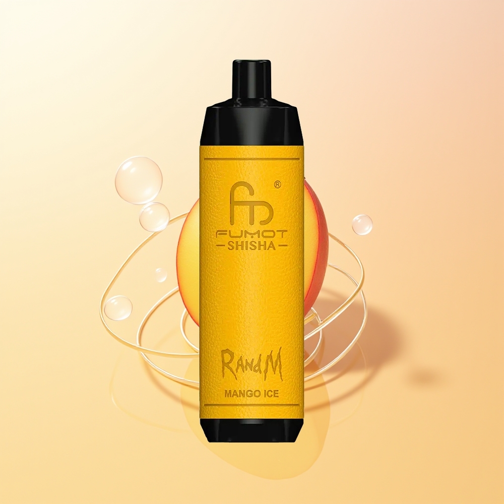 RandM Fumot Shisha 10000 Puffs Finland Tukku Mango-Jää 18ml 850mAh Type-C 06ohm Mesh 05