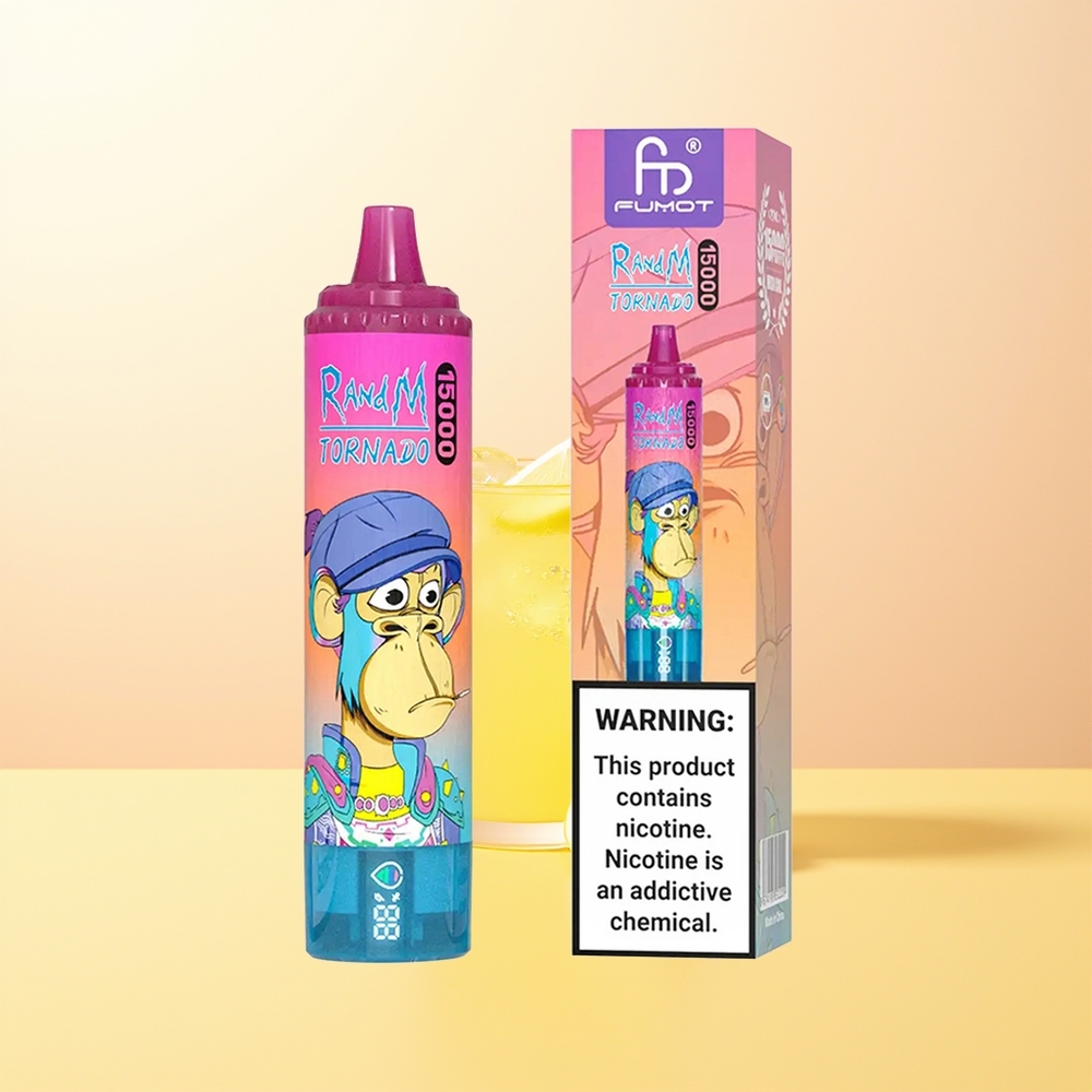 RandM Fumot Tornado 15000 Puffs Finland Tukku Limonadi Mesh LCD Type-C