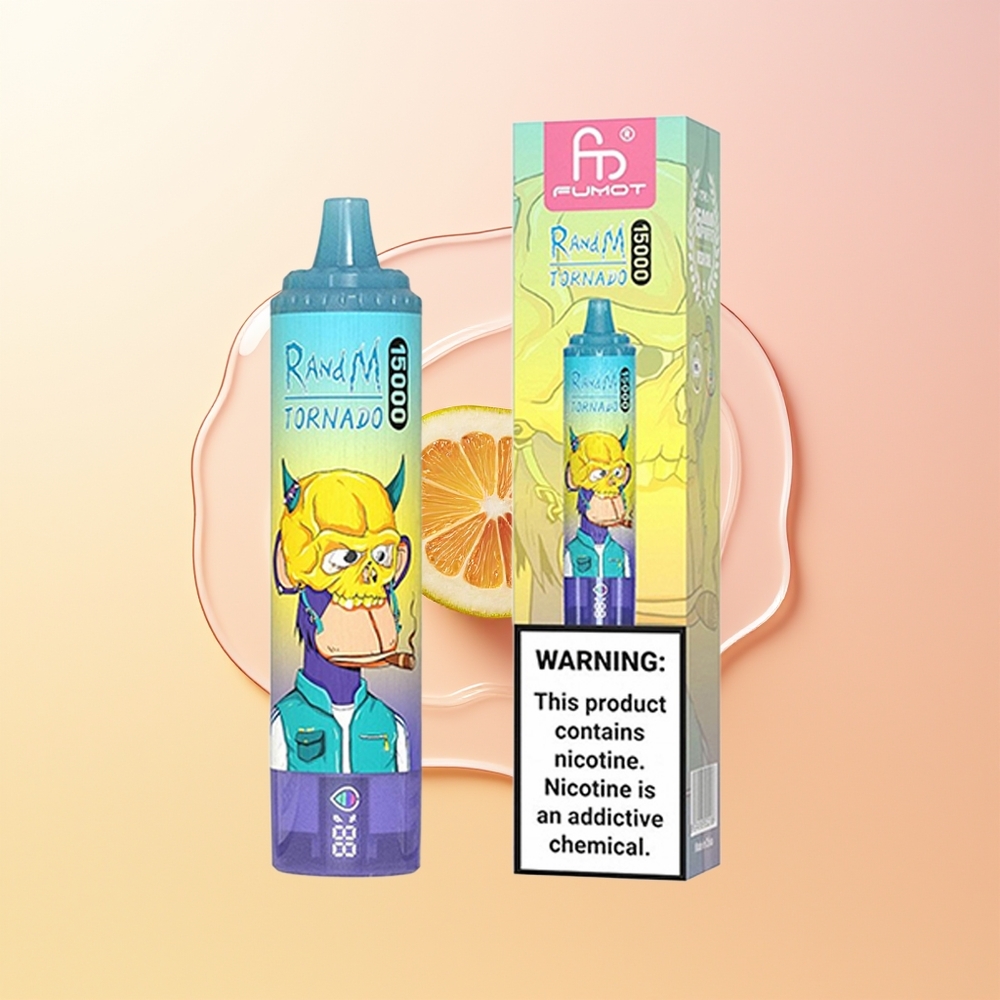 RandM Fumot Tornado 15000 Puffs Finland Tukku Viinijää 25ml 850mAh Mesh Coil Type-C LCD