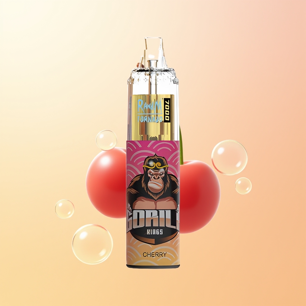 RandM Fumot Tornado 7000 Puffs Finland Tukku Kirsikka Mesh Käämit 14ML Type-C RGB Ilmasäätö