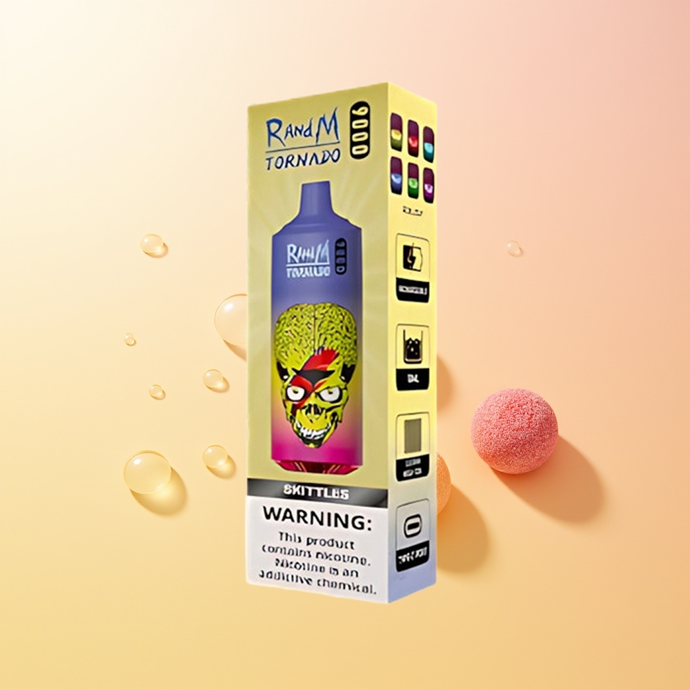RandM Fumot Tornado 9000 Puffs Finland Tukku 54 Makua RGB Näyttö Mesh Käämellä Latausmahdollisuus