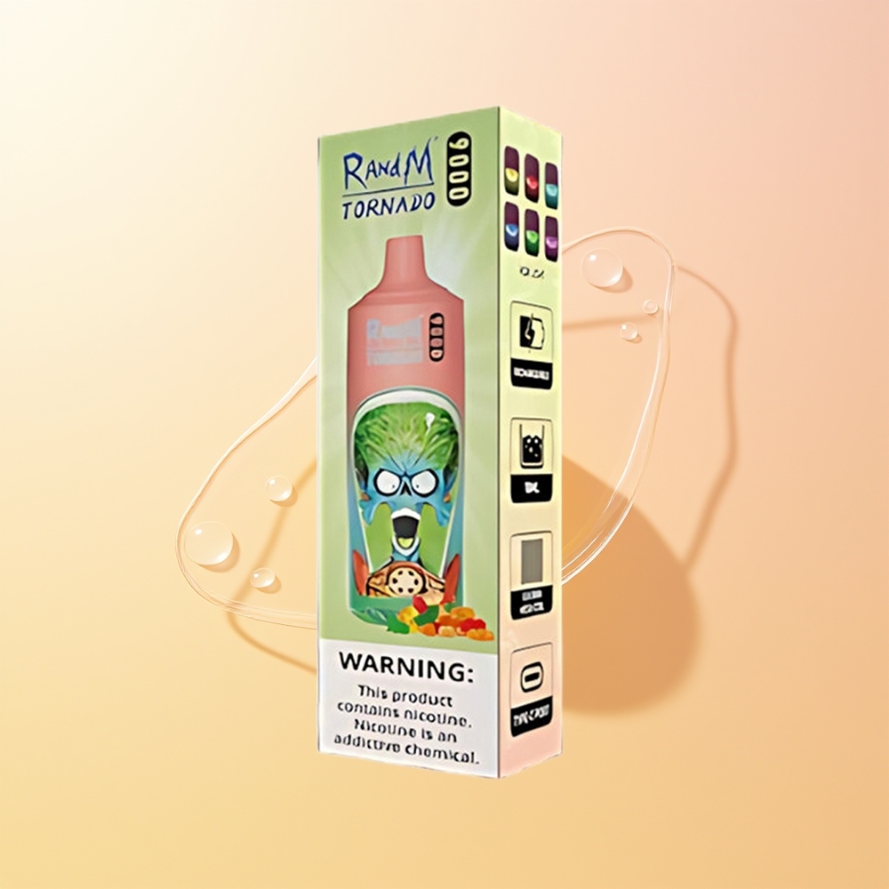 RandM Fumot Tornado 9000 Puffs Finland Tukku Nallekarkki Mesh Coil RGB Näyttö 54 Maku
