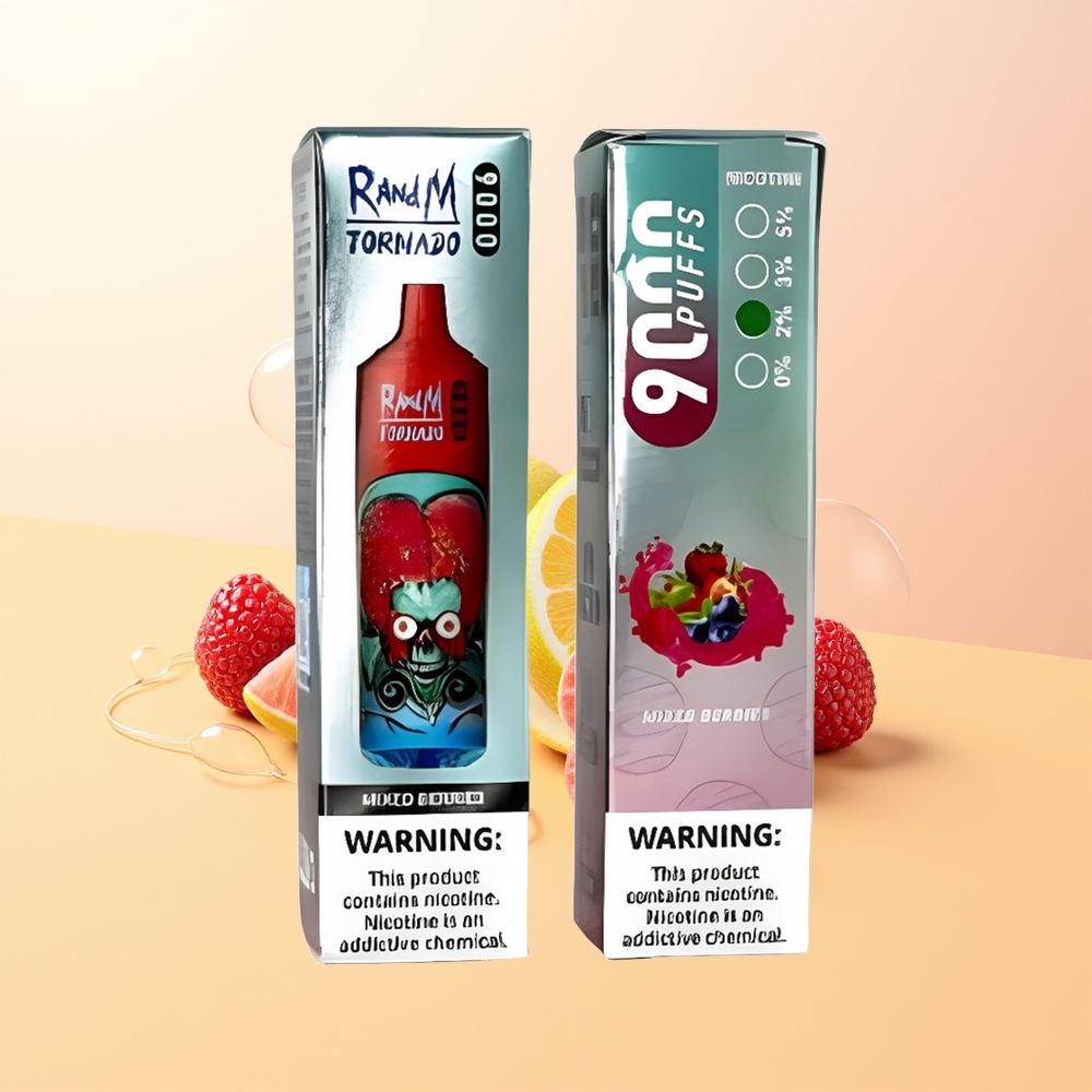 RandM Fumot Tornado 9000 Puffs Finland Tukku Sekalaiset Marjat Mesh Coil RGB-näyttö