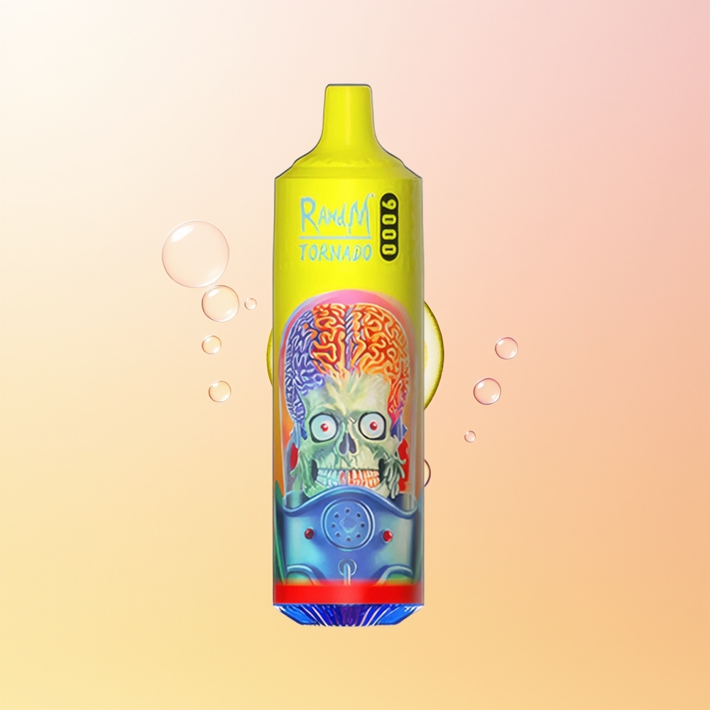 RandM Fumot Tornado 9000 Puffs Finland Tukku Vaaleanpunainen Sitruunalimu + RGB-näyttö Mesh-käämi 18 mL 850 mAh Ladattava