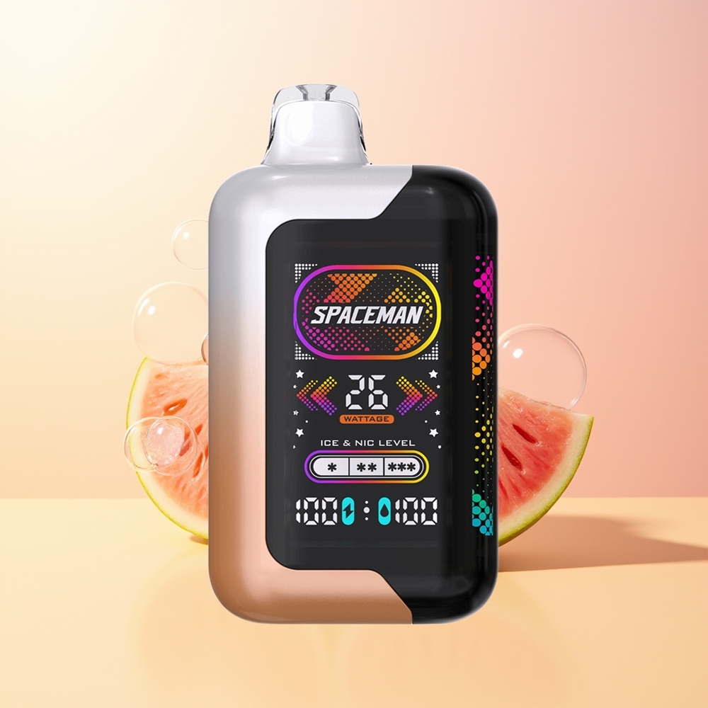 SMOK SPACEMAN SP40000 2-Suu Finland Tukku Mehevä Persikka-Vesimeloni 1000mAh 20ml 50mg/ml