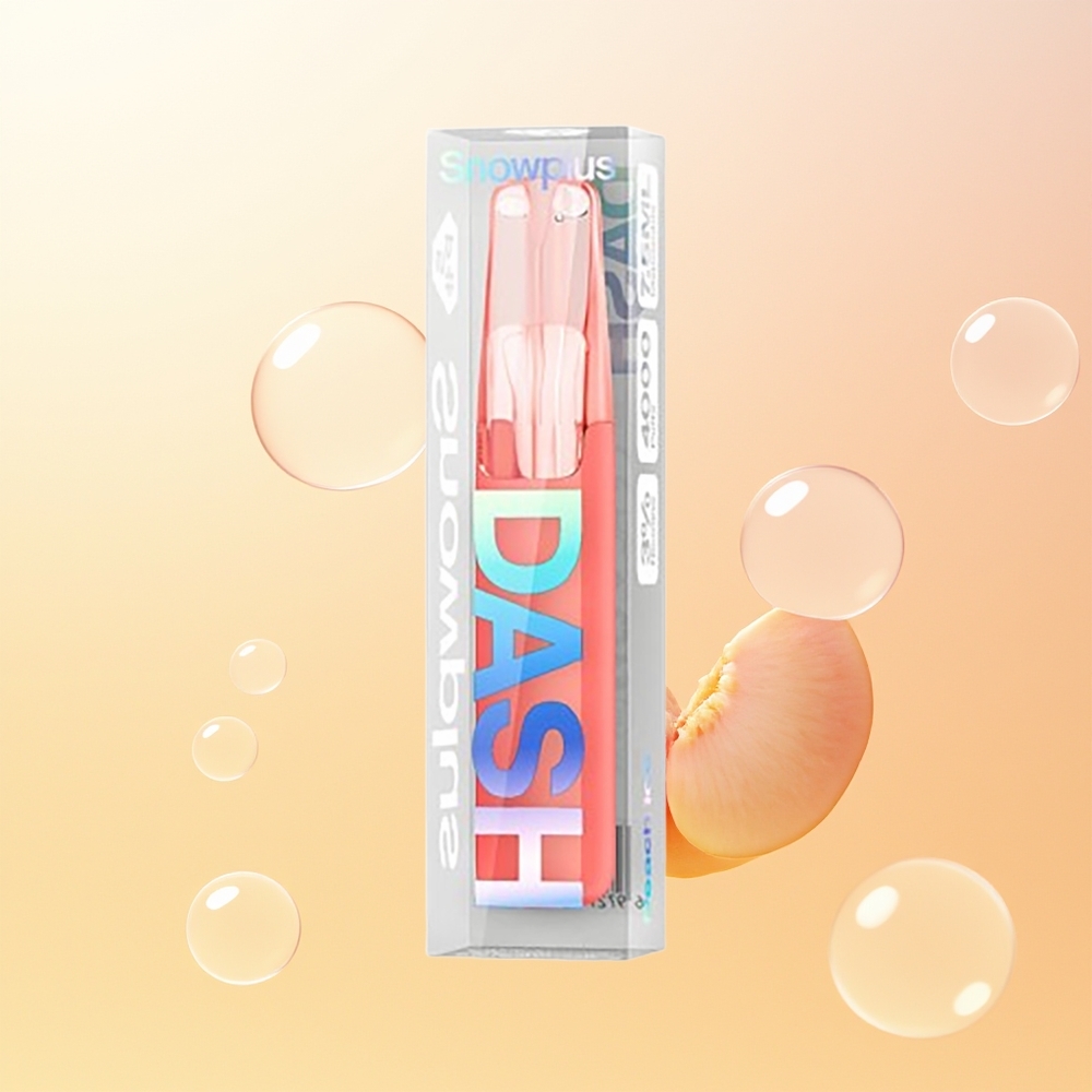 Snowplus Dash 4000 Puffs Finland Tukku Persikka Jää + Ceramic Atomizer 530 mAh 75 ml 3-5