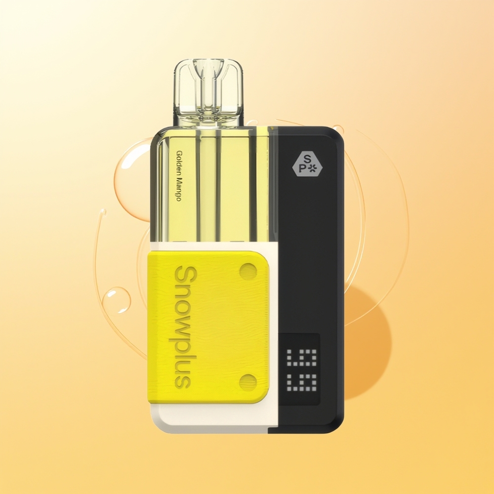 Snowplus Swift 15000 Puffs Suomi Tukku Kultainen Mango + 2+10ml uudelleentäytettävä järjestelmä + 1000 mAh akku