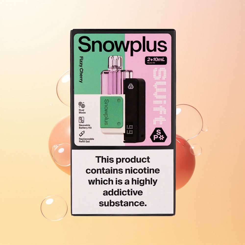Snowplus Swift 5000 Puhallus Suomi Tukku Soiva Kirsikka Dual Mesh 1000mAh 2+10ml 2