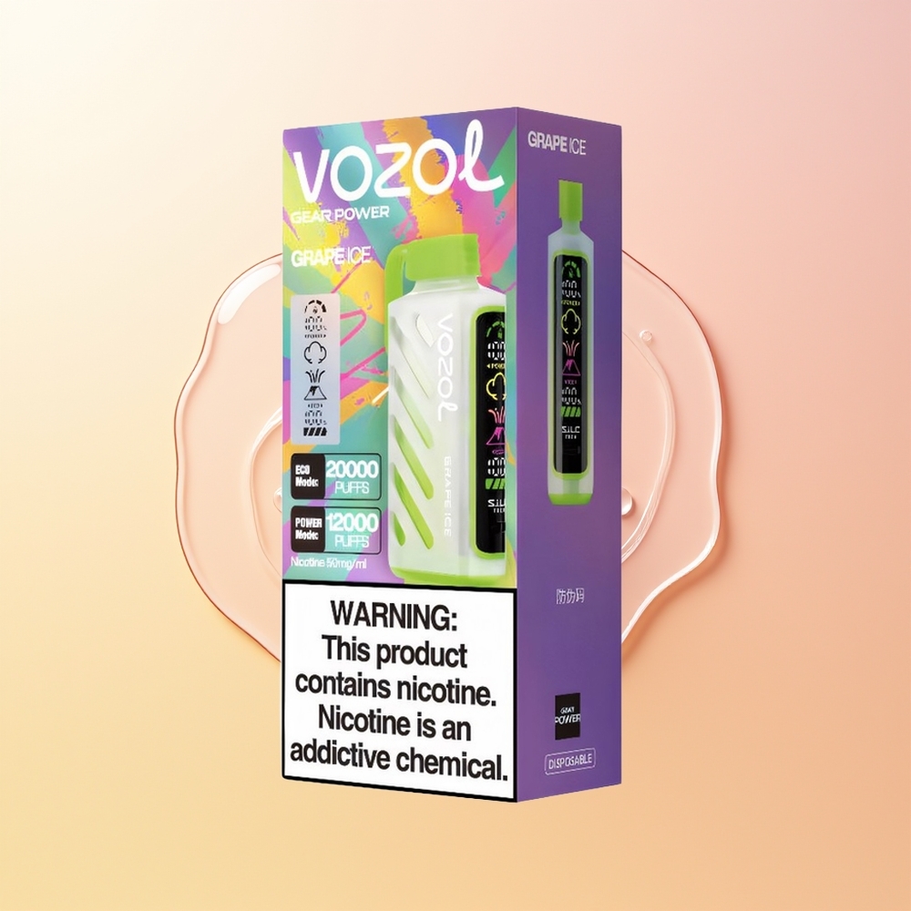 VOZOL Gear Power 20000 Puffs Finland Tukku Viinijää Dual Mesh Full Screen 20mL 5