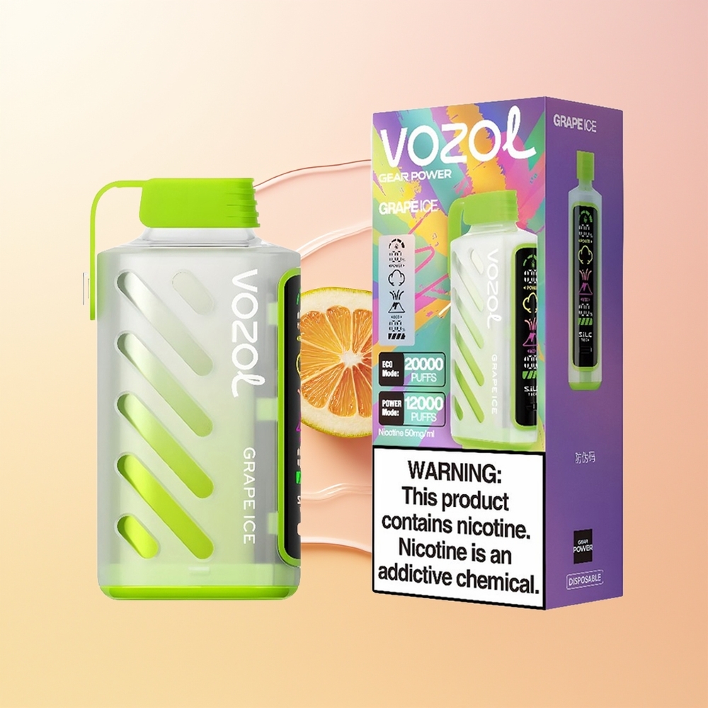 VOZOL Gear Power 20000 Puffs Finland Tukku Viinijää Dual Mesh Full Screen 20mL 5