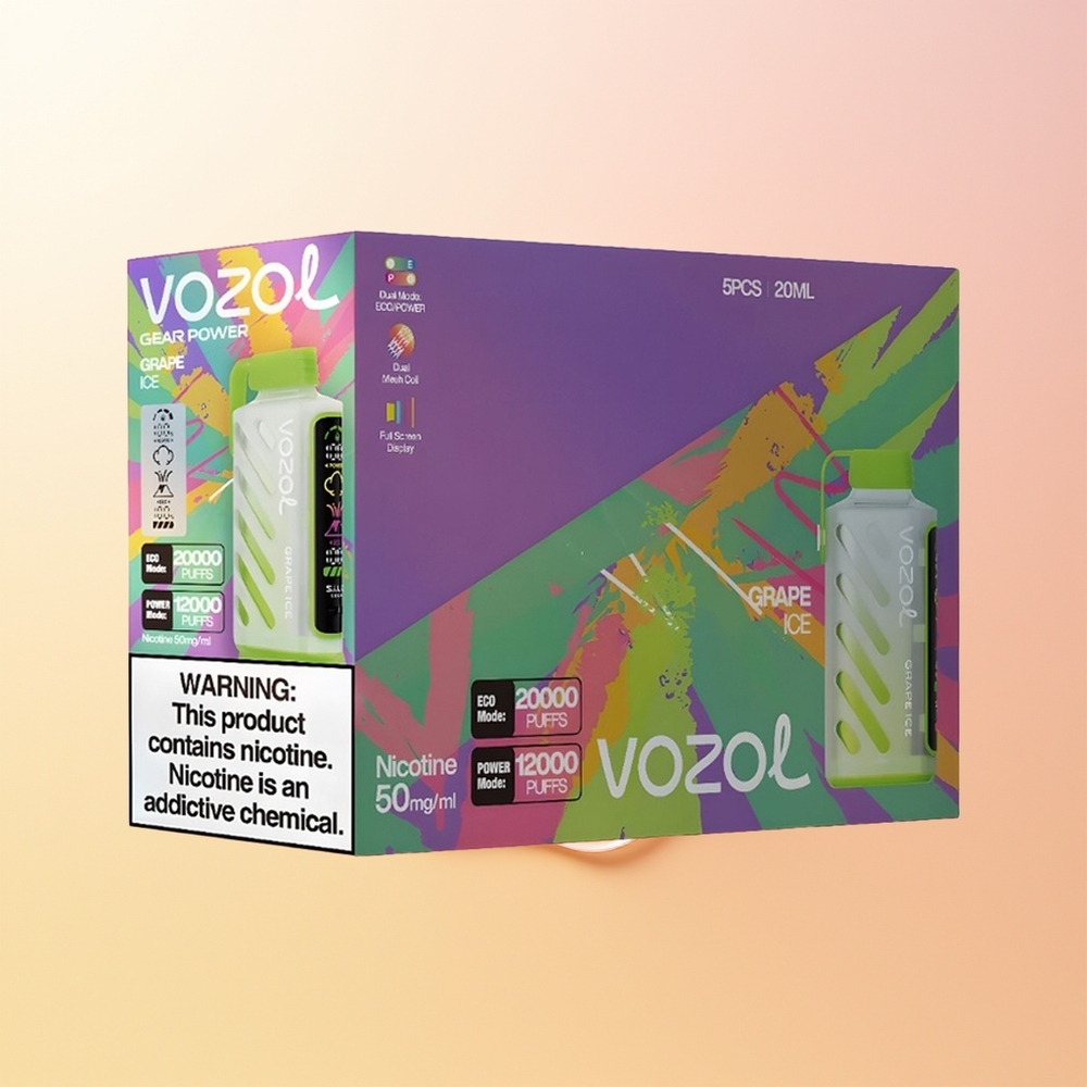 VOZOL Gear Power 20000 Puffs Finland Tukku Viinijää Dual Mesh Full Screen 20mL 5