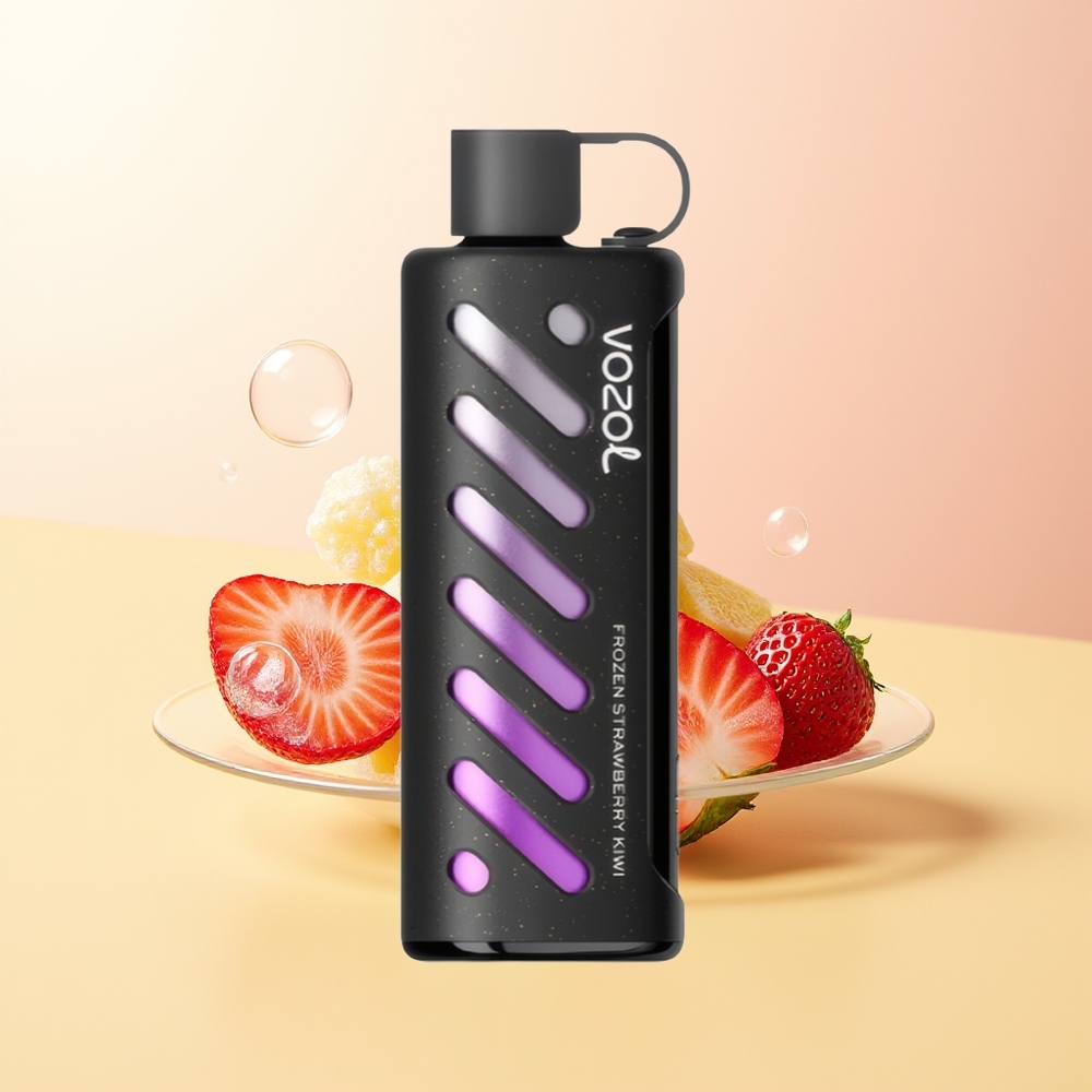VOZOL Gear Shisha 25000 Puffs Finland Tukku Jäätynyt Mansikka-Kiivi Kaksoishuokale Kaksoistila 5mg/ml 1000mAh SiLC Tech