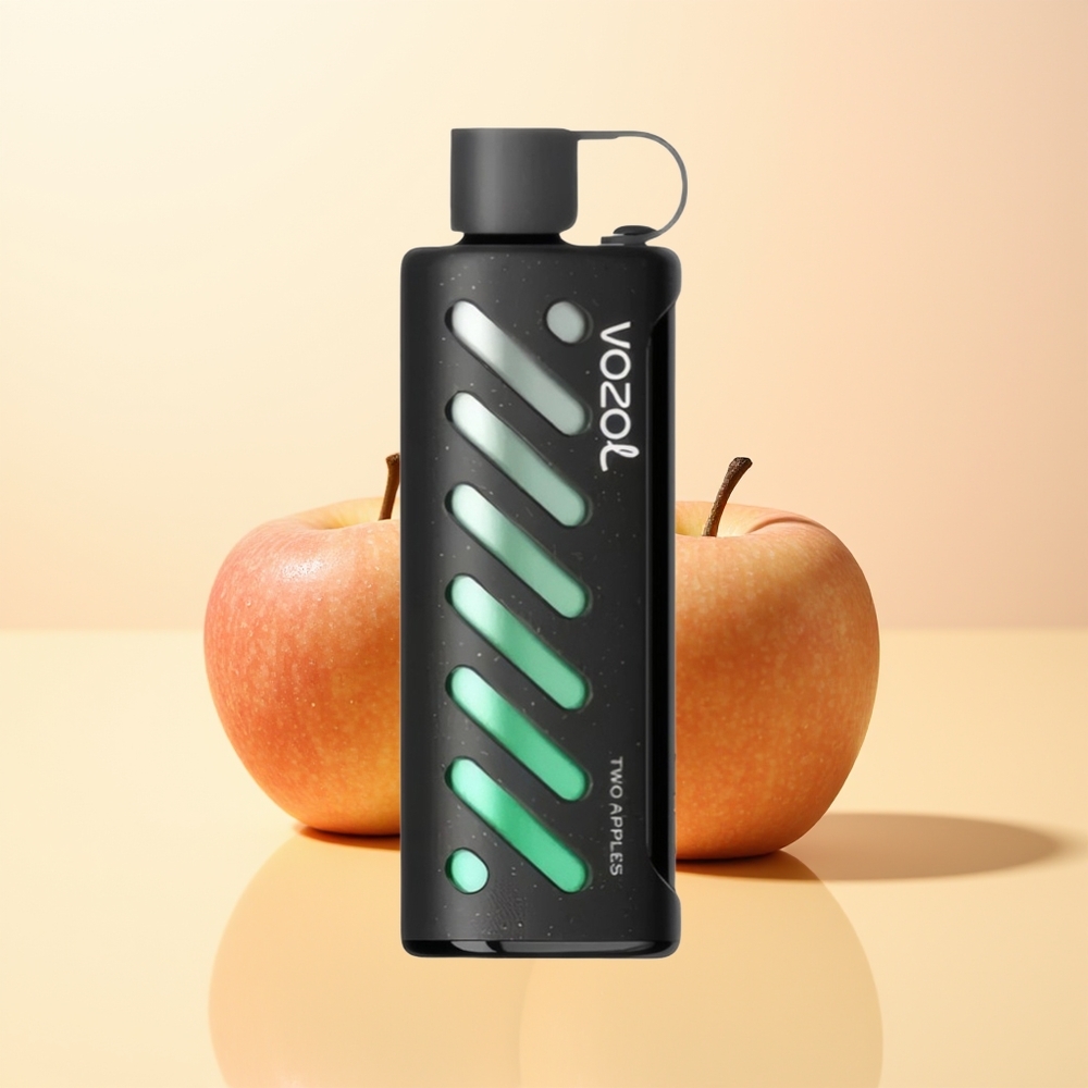 VOZOL Gear Shisha 25000 Puffs Finland Tukku Kaksi Omenaa SiLC Tech Dual Mesh 1000mAh 5mg/ml