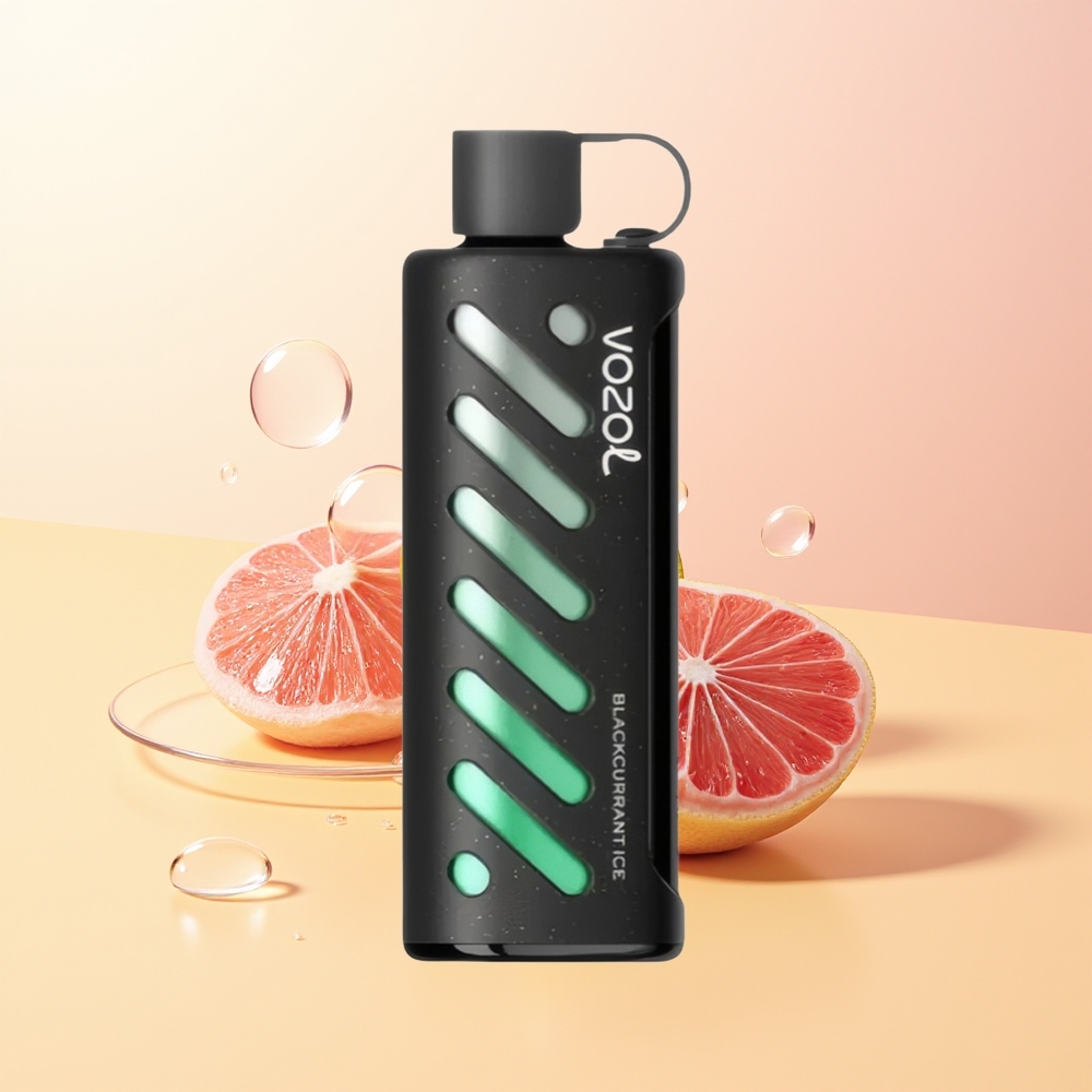 VOZOL Gear Shisha 25000 Puffs Finland Tukku Mustaherukka Jää SiLC Tech Dual Mesh 5mg/ml 1000mAh