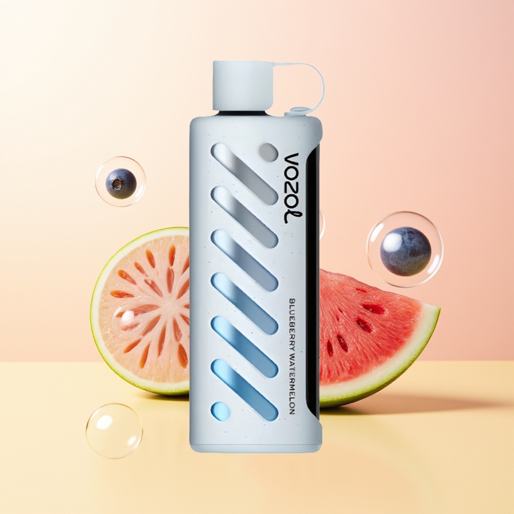 VOZOL Gear Shisha 25000 Puffs Finland Tukku Mustikka-Vesimeloni Dual Mesh Dual Modes SiLC Tech 1000mAh 5mg/ml