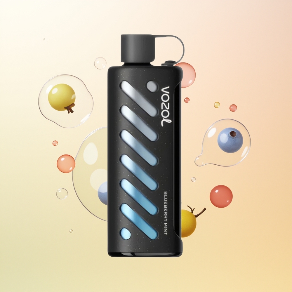 VOZOL Gear Shisha 25000 Tukku Mustikka Minttu SiLC Tech Dual Mesh 5mg/ml 1000mAh