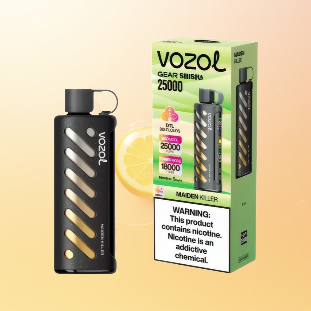 VOZOL Gear Shisha 25000 Tupakka Suomi Tukku 30 Makuyhdistelmä Dual Mesh Dual Modes SiLC Tech 1000mAh 5mg/ml