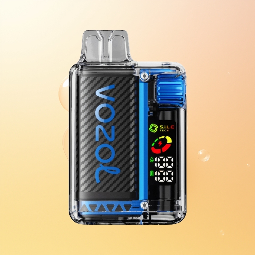 VOZOL Vista 20000 Puffs Finland Tukku 2 Nikotiinia OLED Näyttö SiLC Tech Dual Mesh Käämi MCU Piiri 650mAh Ladattava Akku 65 PCR Uusiutuva Muovi 6-Tasoinen Teho Säätö MTL Vapetus