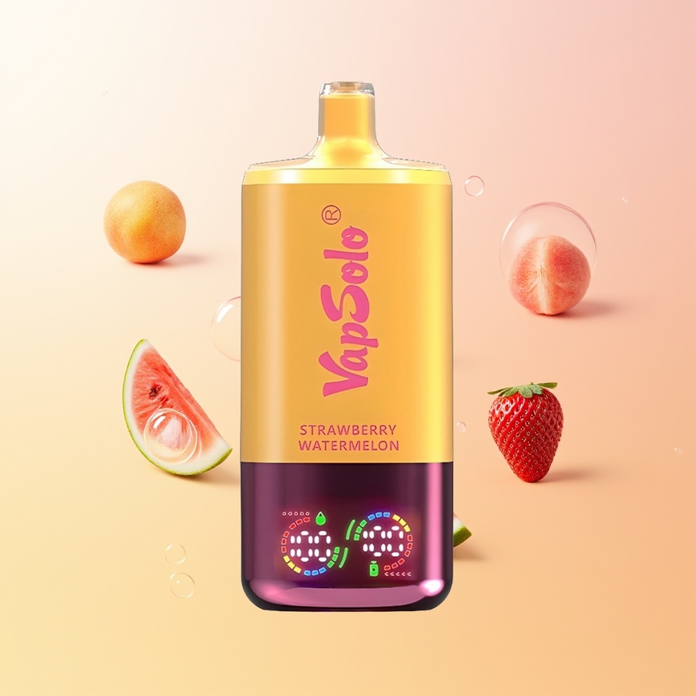 VapSolo Triple 30000 Puffs Finland Tukku Mansikka-Arbuusi  Sitruuna-Persikka 40ml Type-C