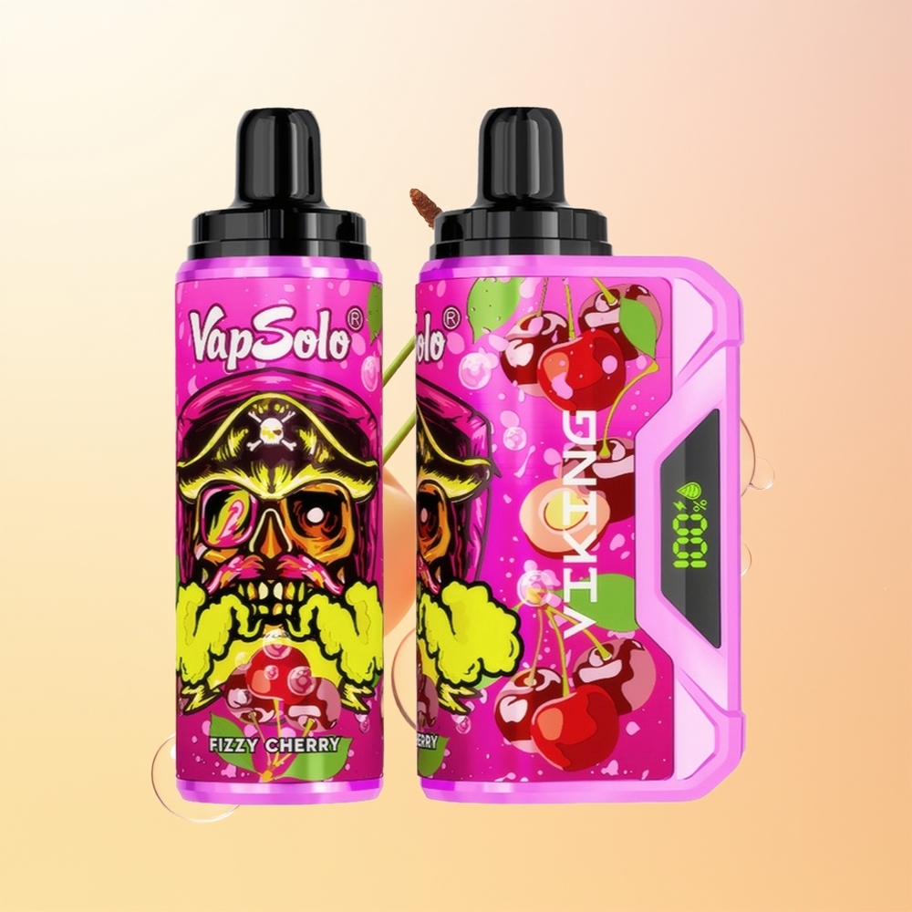 VapSolo VIKING 12000 Puffs Finland Tukku Fizzava Kirsikka 22ml Type-C