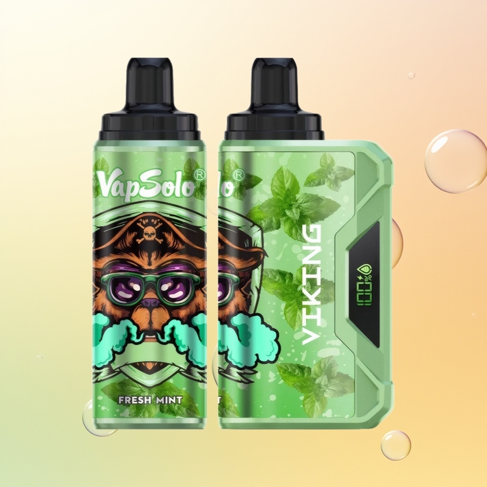 VapSolo VIKING 12000 Puffs Suomi Tukku Raikas Mint 22ml Type-C